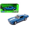 1972 Pontiac Firebird Trans Am Blue Metallic 1/24 Diecast Model Car by Welly