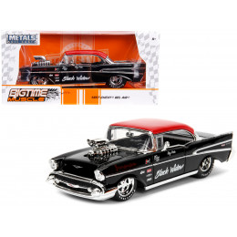 1957 Chevrolet Bel Air Black with Red Top 
