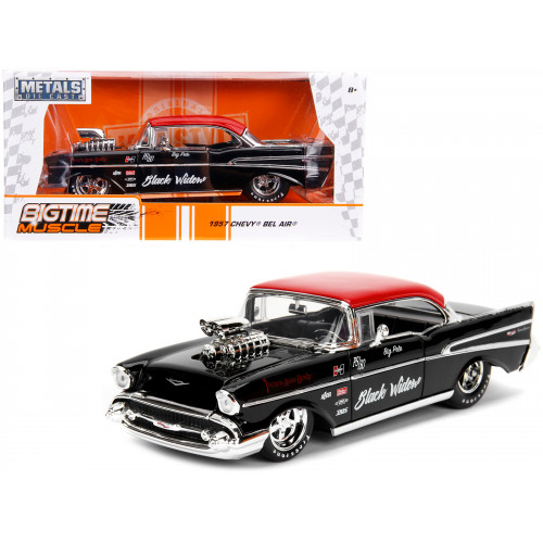 1957 Chevrolet Bel Air Black with Red Top 