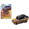 2007 Toyota FJ Cruiser Gray with Stripes (Muddy Version) with Roofrack Limited Edition to 4800 pieces Worldwide 1/64 Diecast Model Car by Johnny Lightning