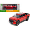 2023 Toyota Tundra TRD 4x4 Pickup Truck Red Metallic with Sunroof and Wheel Rack 1/24 Diecast Model Car