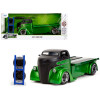 1947 Ford COE Flatbed Truck Green Metallic and Matt Black
