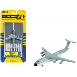 Lockheed C-5 Galaxy Transport Aircraft Gray and White 