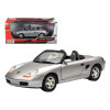 Porsche Boxster Convertible Silver 1/24 Diecast Model Car by Motormax
