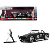 1965 Shelby Cobra 427 S/C #2 Black Metallic and White and Harvey Two-Face Diecast Figure 