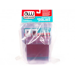 Standard Size 6 Blister Card Protectors for 1/64 Scale Blister Cards by Auto World
