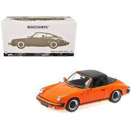 1983 Porsche 911 Carrera Targa 3.2 Orange 1/18 Diecast Model Car by Minichamps