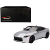 2023 Nissan Z Performance Brilliant Silver Metallic with Black Top 1/18 Model Car by Top Speed