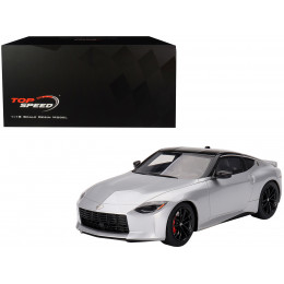 2023 Nissan Z Performance Brilliant Silver Metallic with Black Top 1/18 Model Car by Top Speed