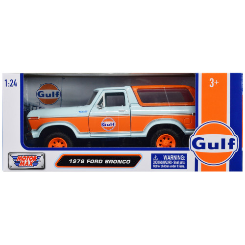 1978 Ford Bronco Light Blue and Orange 