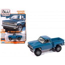 1981 Chevrolet Silverado Stepside Pickup Truck Blue 