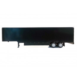 48ft Moving Van Trailer Black 1/87 (HO) Plastic Model by Promotex