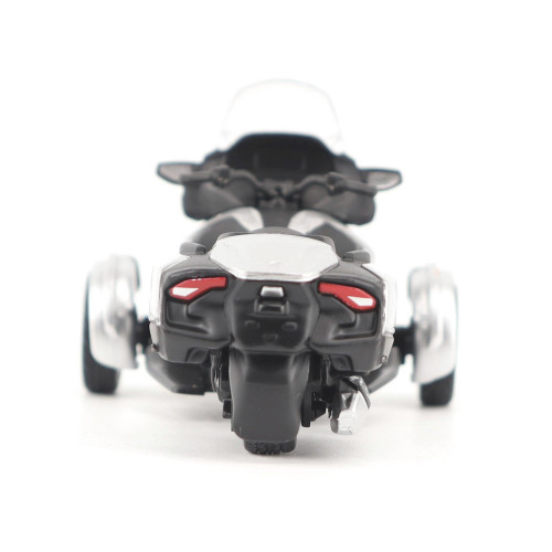 Can-Am Spyder RT 3-Wheel Motorcycle Hyper Silver Metallic with Driver Figure 1/32 Diecast Model by BRP Models