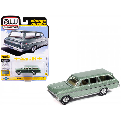 1963 Chevrolet II Nova 400 Wagon Laurel Green Metallic 