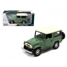 Toyota FJ40 Medium Green 1/24 Diecast Model Car by Motormax