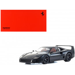 Ferrari F40 Black 1/18 Diecast Model Car by Kyosho
