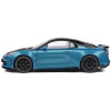2023 Alpine A100 Radicale Blue Metallic with Carbon Hood and Top 1/18 Diecast Model Car by Solido