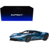 2017 Ford GT Liquid Blue Metallic 1/12 Model Car by Autoart