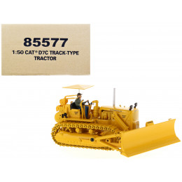 CAT Caterpillar D7C Track-Type Tractor Dozer Yellow with Operator 