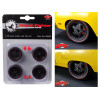 5-Spoke Wheel and Tire Set of 4 from 1970 Plymouth Road Runner Street Fighter 6-Pack Attack 1/18 by GMP