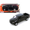 2019 RAM 1500 Laramie Crew Cab Pickup Truck Black 1/24 Diecast Model Car by Motormax