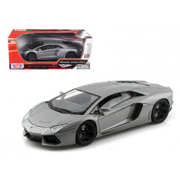 Lamborghini Aventador LP700-4 Gray Metallic 1/18 Diecast Model Car by Motormax