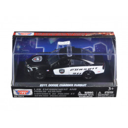 2011 Dodge Charger Pursuit Police Car In Display Showcase 1/43 Diecast Model Car by Motormax