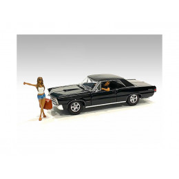 Hitchhiker 2 piece Figurine Set (White Shirt) for 1/24 Scale Models by American Diorama