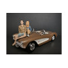 Seated Couple Release III, 2 piece Figurine Set for 1/18 Scale Models by American Diorama