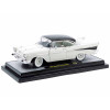 1957 Chevrolet 210 Hardtop White with a Black Top and White and Black Interior Limited Edition to 6650 pieces Worldwide 1/24 Diecast Model Car by M2 Machines