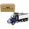 Peterbilt 567 Dump Truck Legendary Blue and Chrome