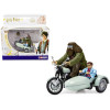 Motorcycle and Sidecar Light Green with Harry and Hagrid Figures