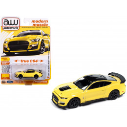 2021 Ford Mustang Shelby GT500 Carbon Fiber Track Pack Grabber Yellow with Black Top 