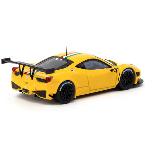 Ferrari 458 Italia GT3 Yellow with Italian Flag Stripes 