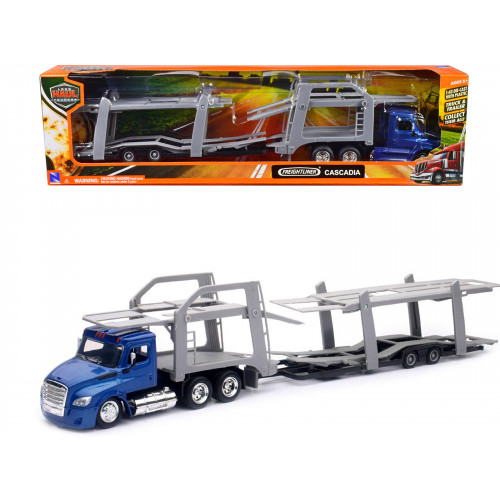 Freightliner Cascadia Auto Transporter Blue Metallic 