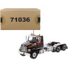Western Star 4700 SF Tandem Day Cab Tractor Metallic Black 1/50 Diecast Model by Diecast Masters