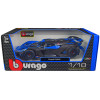 Bugatti Bolide Blue and Carbon Gray 1/18 Diecast Model Car by Bburago