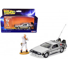 DMC DeLorean Time Machine with Doc Brown Figure 