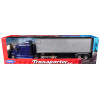 Freightliner Columbia Truck Blue with Gray Container 1/32 Diecast Model by Welly
