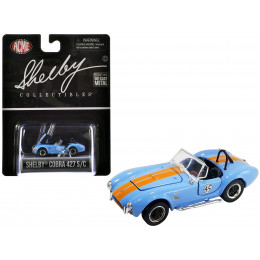 Shelby Cobra 427 S/C #45 Light Blue with Orange Stripes 