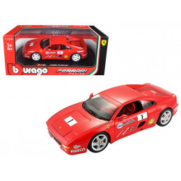Ferrari F355 Challenge Red 1/24 Diecast Model Car by Bburago