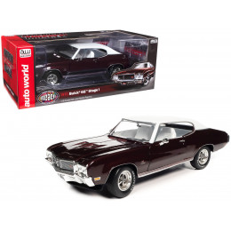 1970 Buick GS Stage 1 Burgundy Mist Metallic with White Top and Interior 
