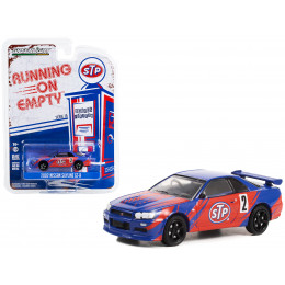 2002 Nissan Skyline GT-R (R34) #2 Blue with Red Graphics 