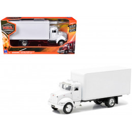 Peterbilt Utility 335 Box Truck White 1/43 Diecast Model by New Ray