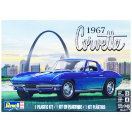 Level 4 Model Kit 1967 Chevrolet Corvette Sport Coupe 1/25 Scale Model by Revell