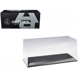 Collectible Display Show Case for 1/18-1/24 Scale Model Cars with Black Plastic Base by Autoart