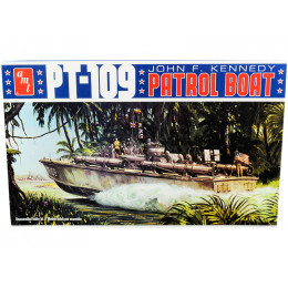 Skill 2 Model Kit PT-109 John F. Kennedy World War II Patrol Boat 1/64 Scale Model by AMT
