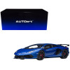 Lamborghini Aventador SVJ Blue Nethuns Metallic 1/18 Model Car by Autoart