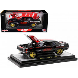 1969 Chevrolet Camaro SS 396 Black with Bright Red Stripes 
