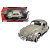 1966 Volkswagen Beetle Beige 1/24 Diecast Model Car by Motormax